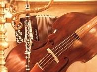 Musikinstrumenter der benyttes i Klezmer musik